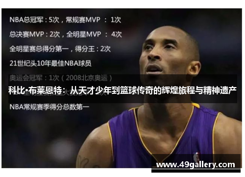 科比·布莱恩特：从天才少年到篮球传奇的辉煌旅程与精神遗产